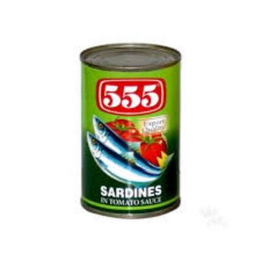 555 Sardines In Tomato Sauce  Regular 155gm