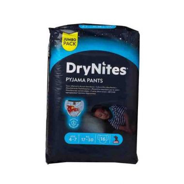 Baby Diaper Drynites 4-7y Jumbo Boy 16s