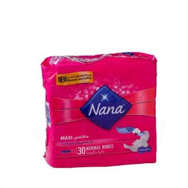 Nana Sanitary Pads Maxi Normal Wings 30s