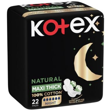 Kotex Maxi Thick Natural Night 22s -kc441