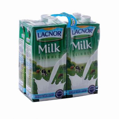 Lacnor Milk Uht Skimmed Mp 1lt