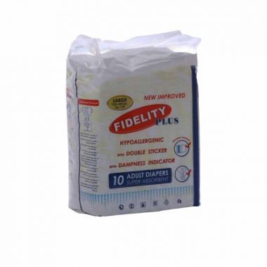 Fidelity Adult Diapers Large 10s